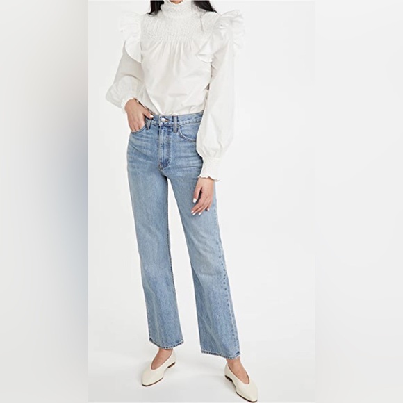 Cinq a Sept River Smocked Yoke Top in Ivory - NWT - Small - Picture 2 of 8